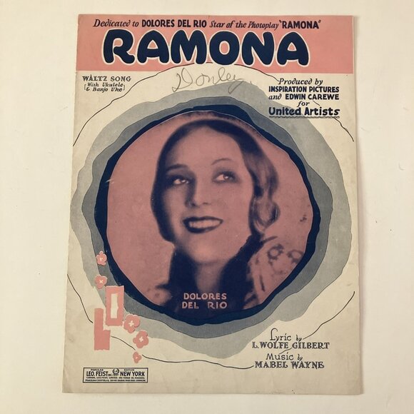 1910s 20s Vintage Sheet Music  Rudy Vallee Ziegfeld Follies Ramona WeeWee Marie - Picture 4 of 15